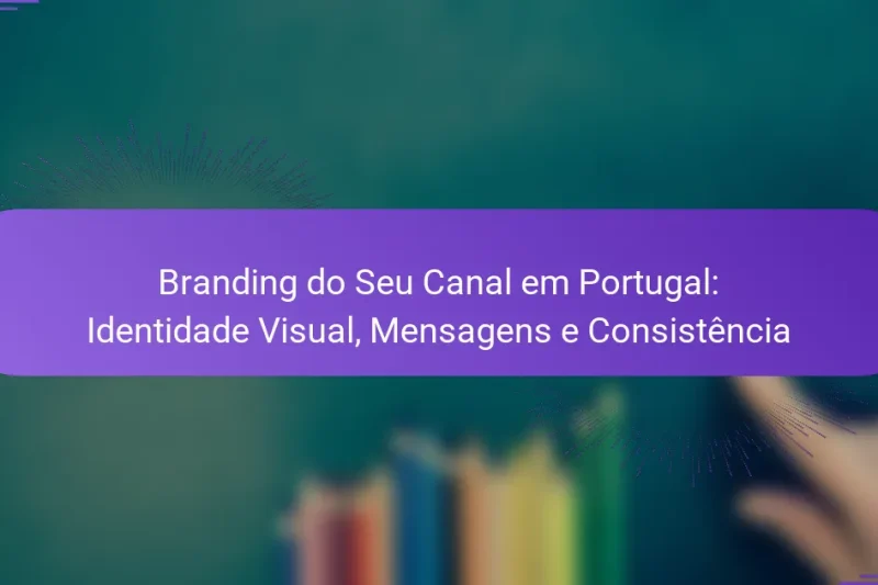 Branding do Seu Canal em Portugal: Identidade Visual, Mensagens e Consistência