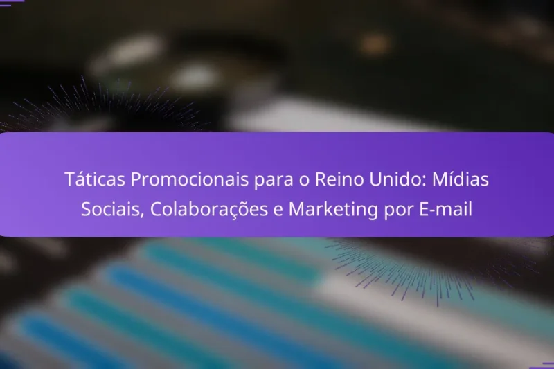 Táticas Promocionais para o Reino Unido: Mídias Sociais, Colaborações e Marketing por E-mail