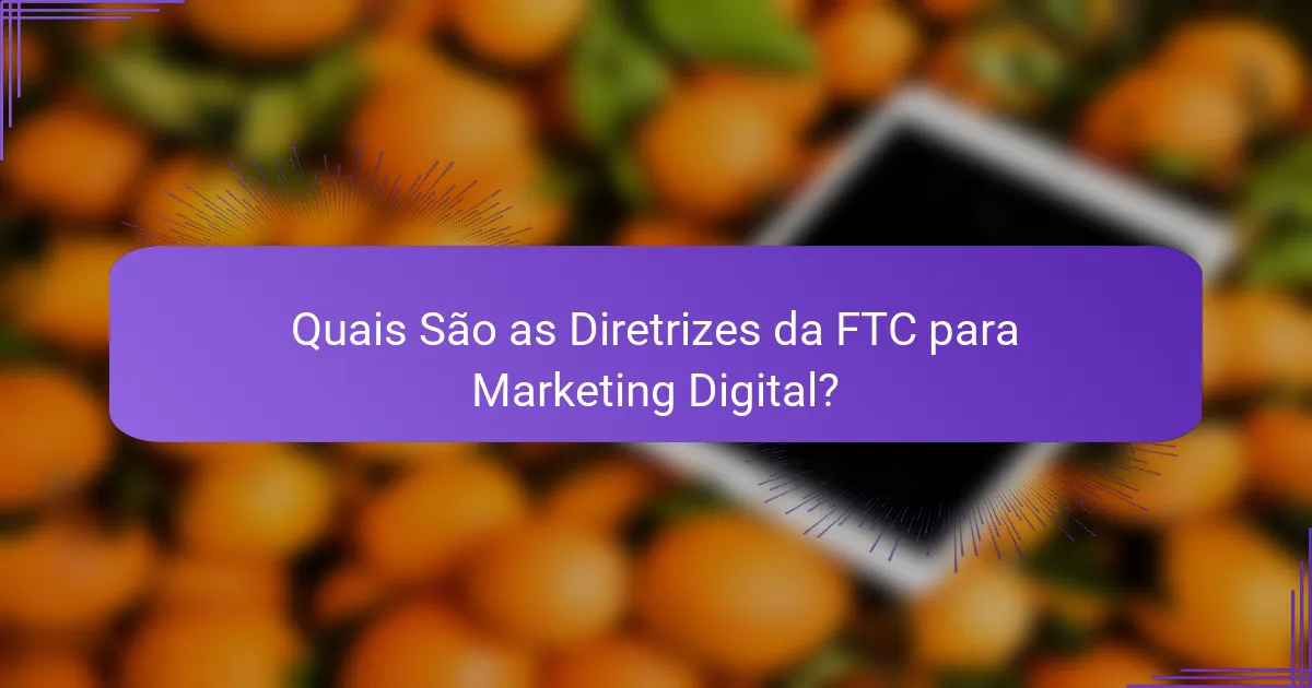 Quais São as Diretrizes da FTC para Marketing Digital?